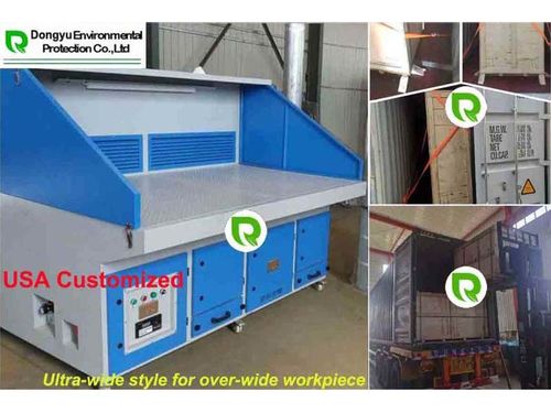 Customize downdraft table for Auto parts factory