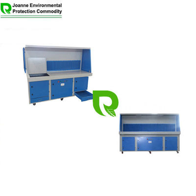Industrial Electric Downdraft Bench / Dust Control Metal Downdraft Table