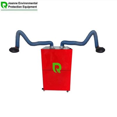 Anti Corrosion Portable Welding Fume Extractor , Mobile Fume Extraction Unit With Dual Arm